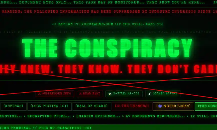 The lock industry conspiracy