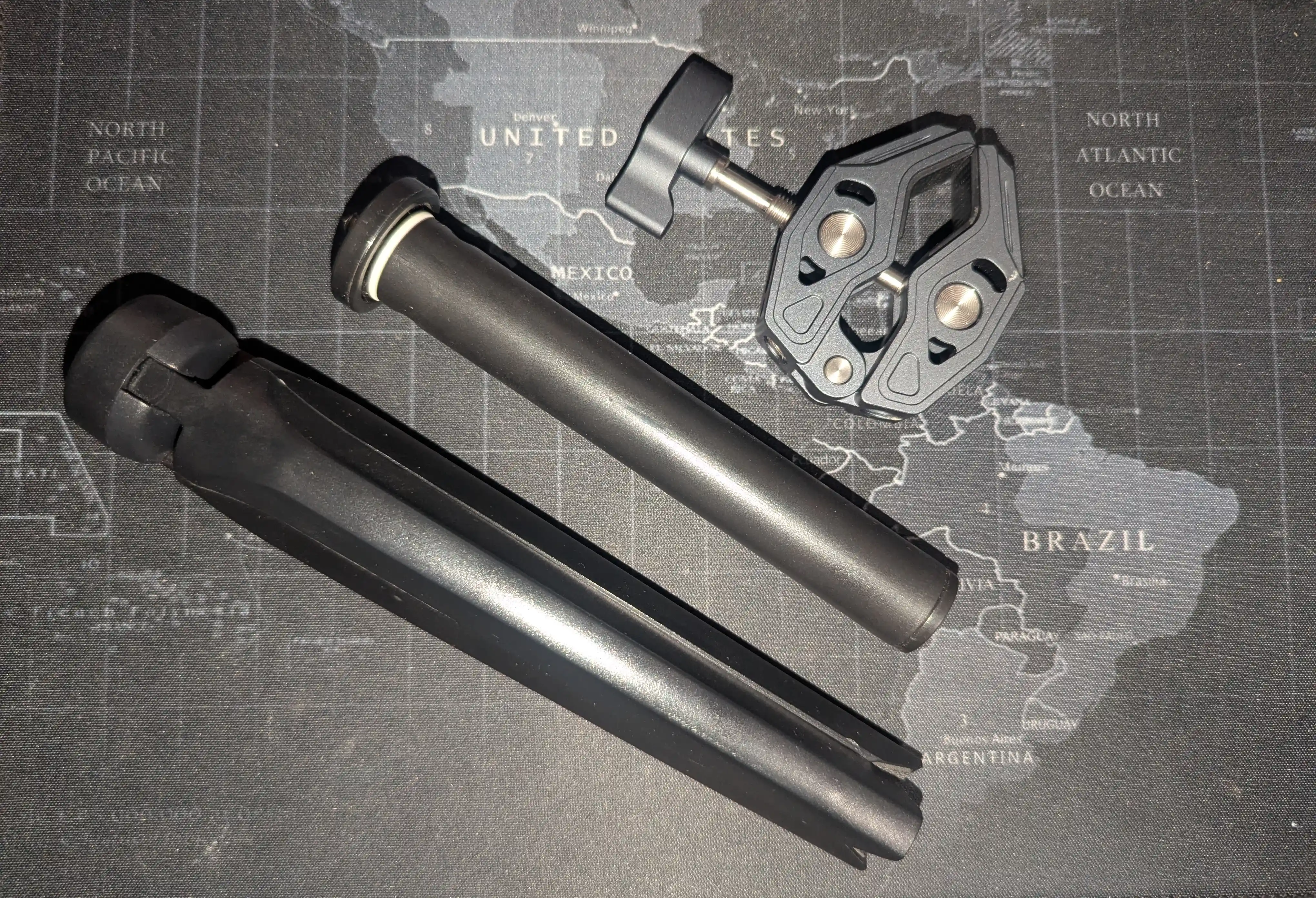 DIY vise setup - front view